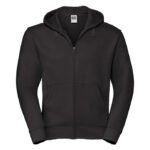 Bluza rozpinana z kapturem Russell – męska - Black