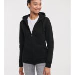 Bluza rozpinana z kapturem Russell – damska - Black