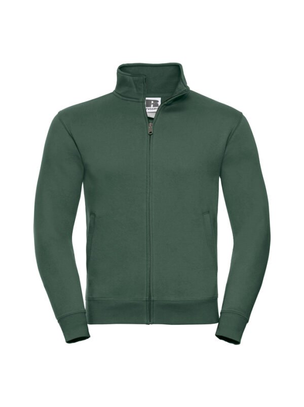 Bluza rozpinana bez kaptura Russell – męska - Bottle Green