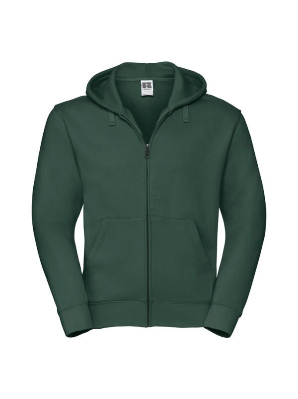 Bluza rozpinana z kapturem Russell – męska - Bottle Green