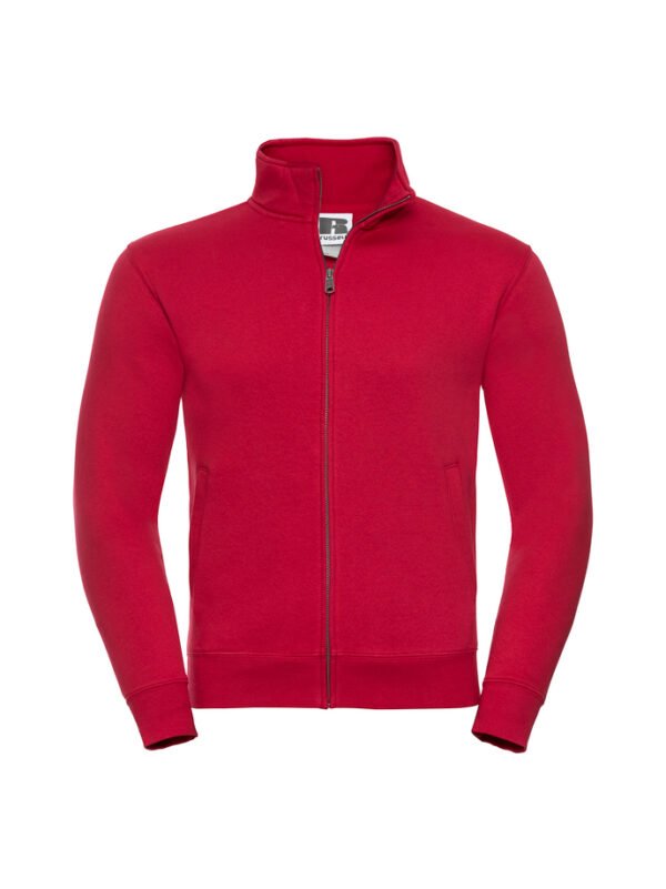 Bluza rozpinana bez kaptura Russell – męska - Classic Red