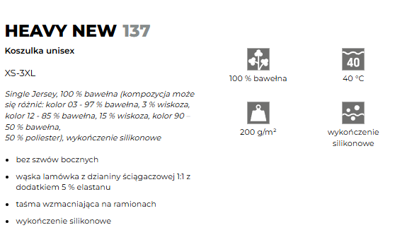 Specyfikacja T-shirt Regular Malfini