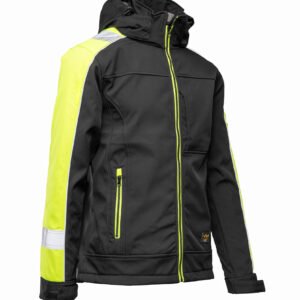 Kolor Kurtka Softshell-Seven Kings-Rival Czarny Żółć (Polstar)