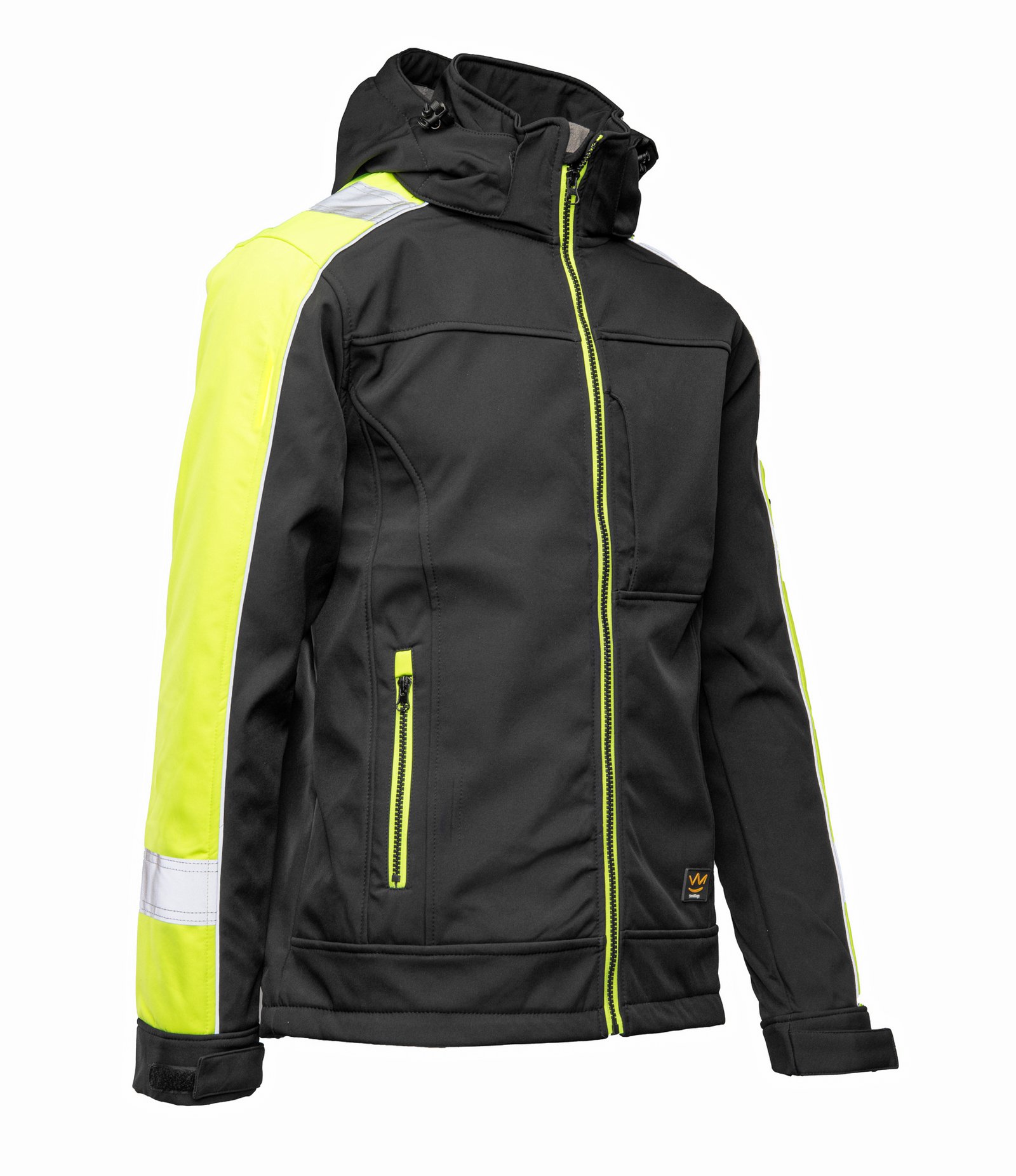 Kurtka softshell odblaskowa Seven Kings Rival - Kurtka Softshell-Seven Kings-Rival Czarny Żółć (Polstar)