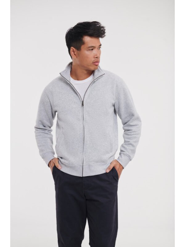 Bluza rozpinana bez kaptura Russell – męska - Light Oxford.
