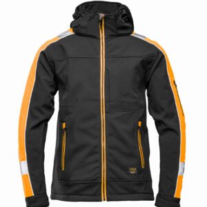 Kolor Seven_Kings Rival Softshell Czarny Pomarańcz