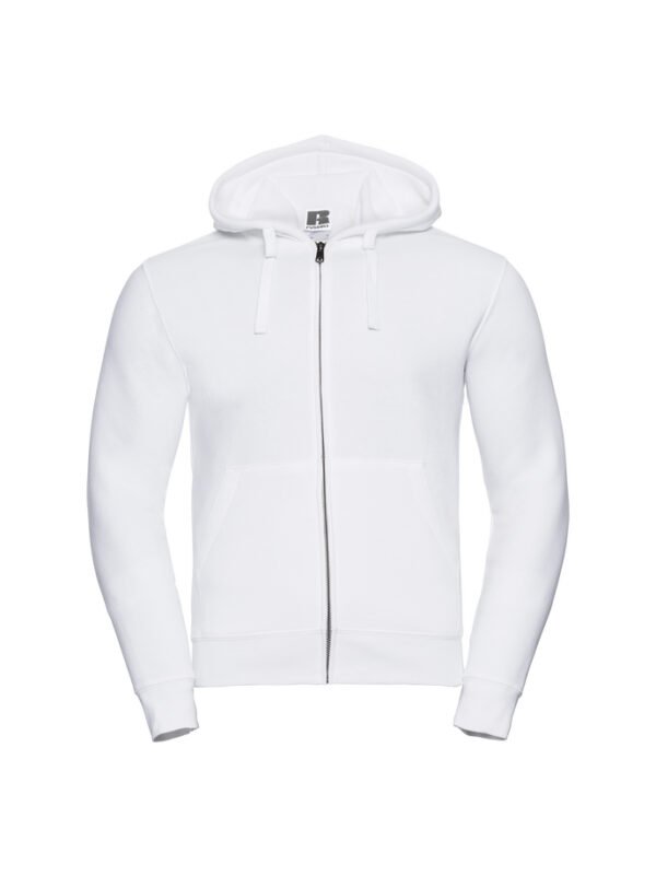 Bluza rozpinana z kapturem Russell – męska - White