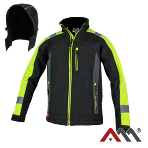 Kurtka Softshell yellow / Czarny